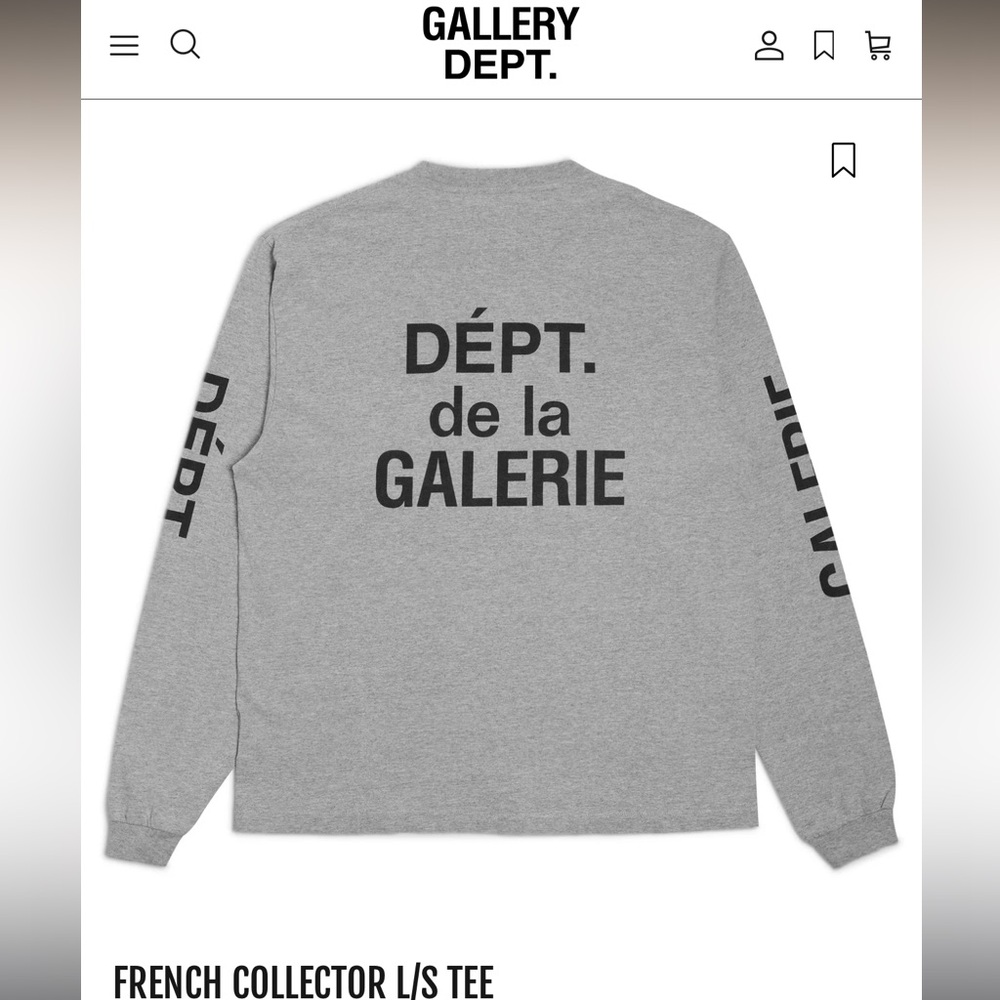 Gallery Dept French Collector Long Sleeve Tee